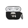 Husa Cover Karl Lagerfeld Bundle Iconic pentru Airpods Pro Black + Baterie Externa 2000 mAh
