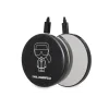 Husa Cover Karl Lagerfeld Bundle Iconic pentru Airpods Pro Black + Baterie Externa 2000 mAh