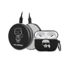 Husa Cover Karl Lagerfeld Bundle Iconic pentru Airpods Pro Black + Baterie Externa 2000 mAh