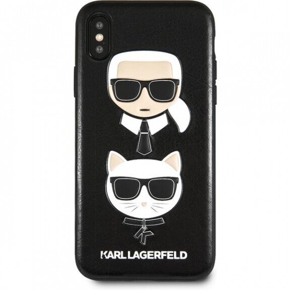 Husa Fashion pentru iPhone Xr Negru Karl Lagerfeld and Choupette thumb