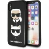 Husa Fashion pentru iPhone Xr Negru Karl Lagerfeld and Choupette