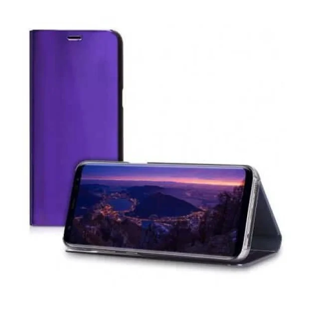 Husa Book Smart Clear View pentru Samsung Galaxy S20 FE/S20 FE 5G Violet