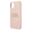 Husa Cover Karl Lagerfeld Stack Logo Silicone pentru iPhone 11 Pink