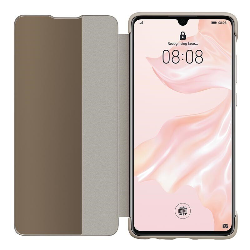 Husa Book Smart View Flip Cover pentru Huawei P30 Pro Brown thumb