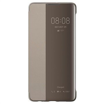 Husa Book Smart View Flip Cover pentru Huawei P30 Pro Brown thumb