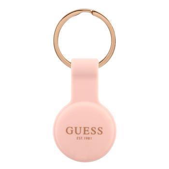 Husa Guess Liquid Silicone Classic Logo AirTag Pink thumb