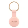 Husa Guess Liquid Silicone Classic Logo AirTag Pink