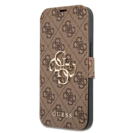 Husa Book Guess pentru iPhone 13 Pro GUBKP13L4GMGBR Brown