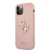 Husa Cover Guess Hard pentru iPhone 12 Pro Max Saffiano Metal Logo Pink