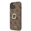 Husa  Guess PU 4G Ring pentru iPhone 13 Brown