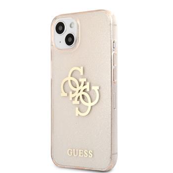 Husa Cover Guess Tpu Big 4G Full Glitter pentru iPhone 13 Gold thumb