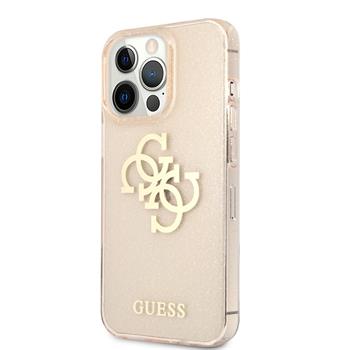 Husa Cover Guess Tpu Big 4G Full Glitter pentru iPhone 13 Pro Max Gold thumb