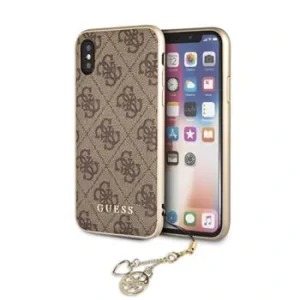 Husa Guess Charms Hard Case 4G Brown pro iPhone X