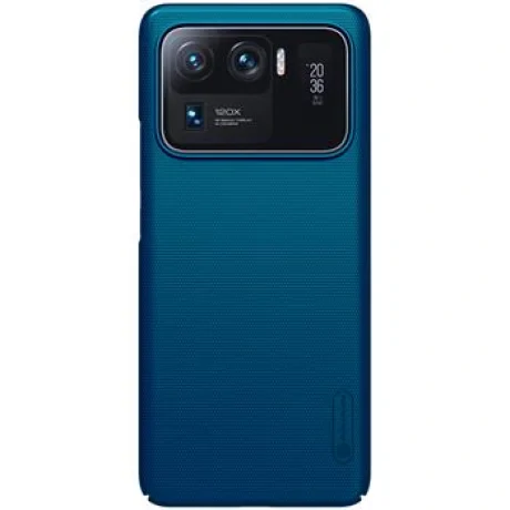Husa Cover si Suport pentru Telefon Nillkin Super Frosted pentru Xiaomi Mi 11 Ultra Albastru