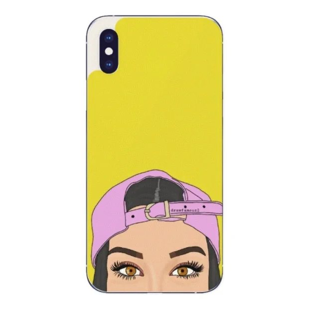 Husa Fashion Mobico pentru iPhone X/Xs Girl With A Cap