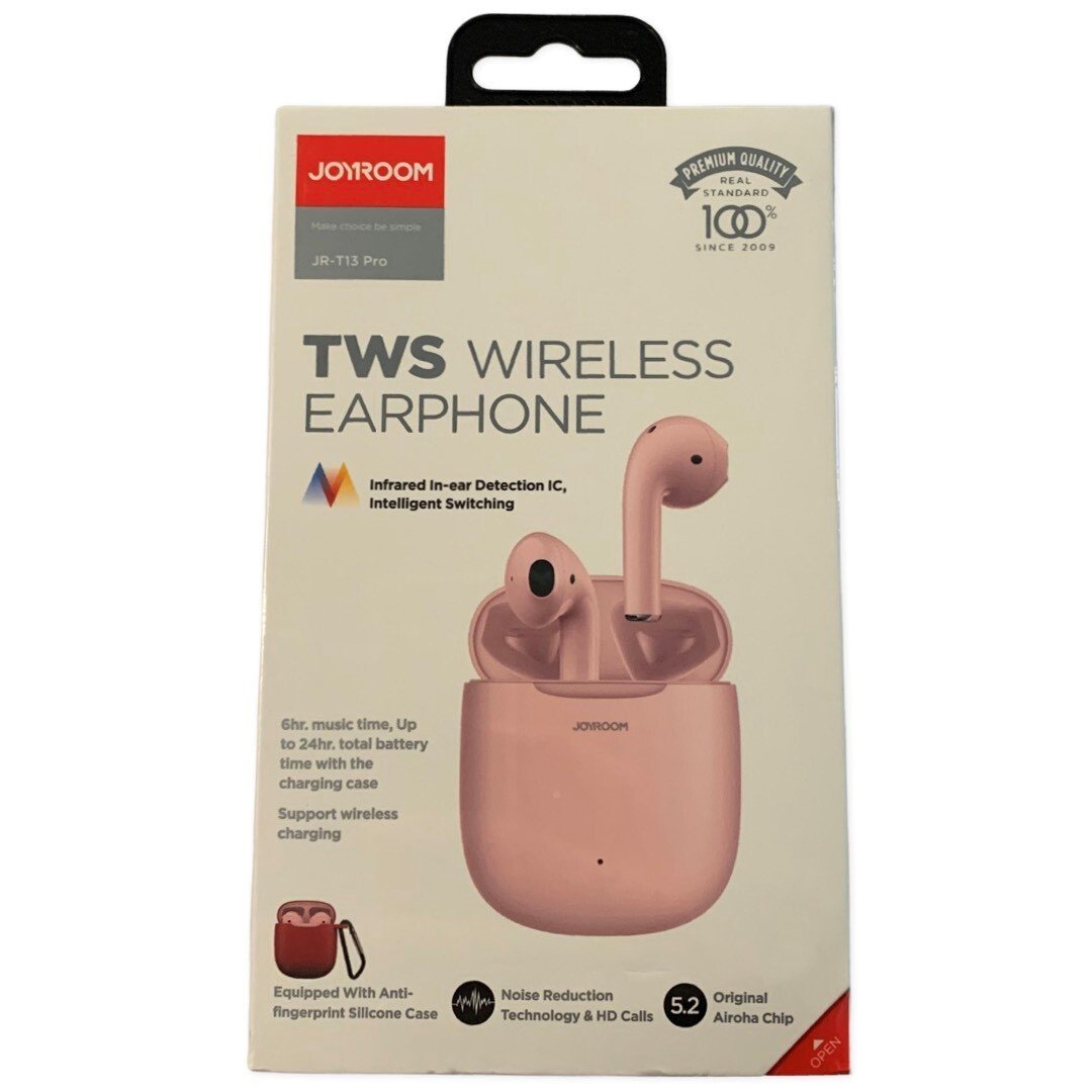 Casti Bluetooth Joyroom JR-T13 Pro Bilateral TWS Wireless Pink thumb