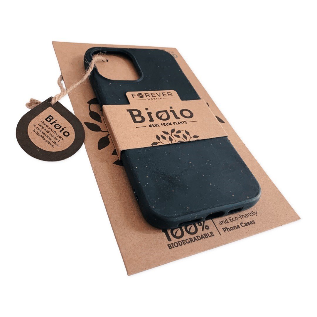 Husa Cover Biodegradabile Forever Bioio pentru iPhone 12 Pro Max Negru thumb