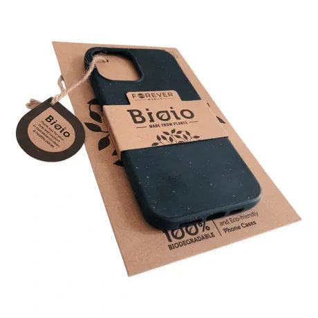 Husa Cover Biodegradabile Forever Bioio pentru iPhone 12 Pro Max Negru