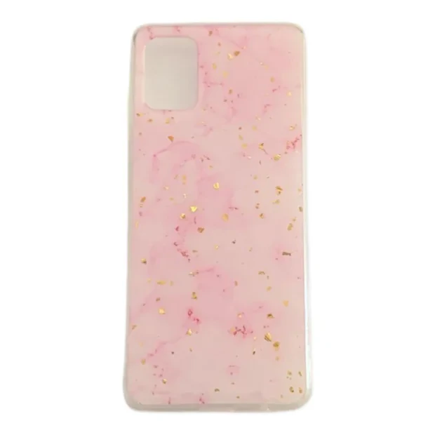 Husa Cover Fashion Marble pentru Samsung Galaxy A51 Roz