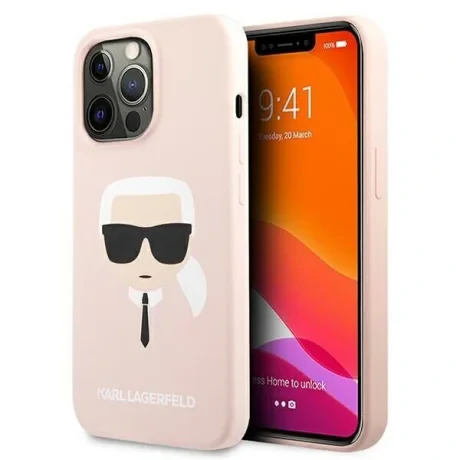Husa Cover Silicone Case Karl Lagerfeld Liquid pentru iPhone 13 Pro