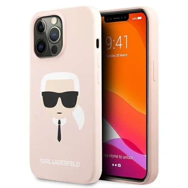 Husa Cover Silicone Case Karl Lagerfeld Liquid pentru iPhone 13 Pro