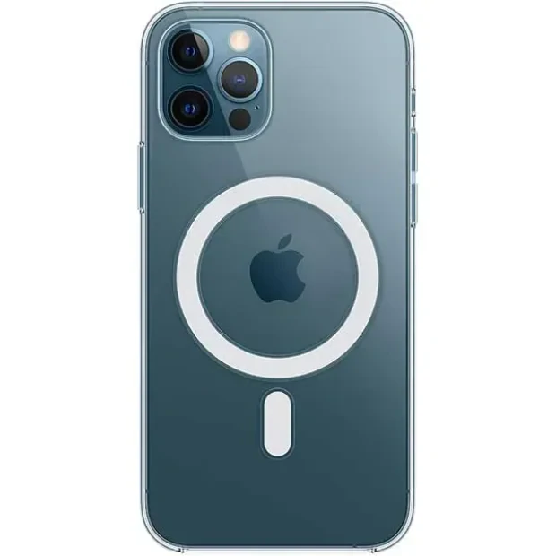 Husa Cover Silicon MagSafe pentru iPhone 12 Pro Max Transparent