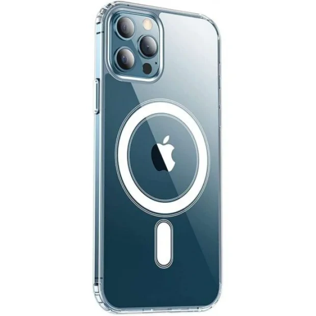 Husa Cover Silicon MagSafe pentru iPhone 12 Pro Max Transparent