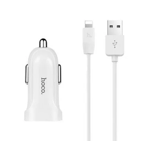 Incarcator Auto Hoco Z12 2xUsb+ Cablu Lightning