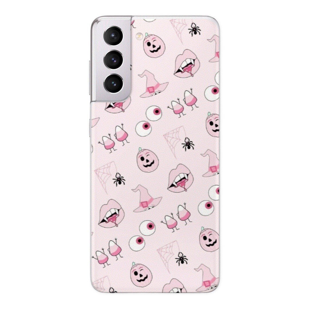 Husa Fashion Mobico pentru Samsung Galaxy S21 Plus Pink Helloween thumb