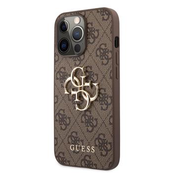 Husa Cover Guess PU 4G Metal Logo pentru iPhone 13 Pro Brown thumb