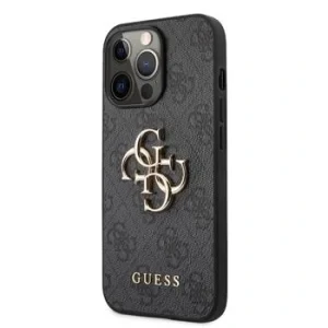 Husa Cover Guess Silicone Metal Logo pentru iPhone 13 Pro Grey