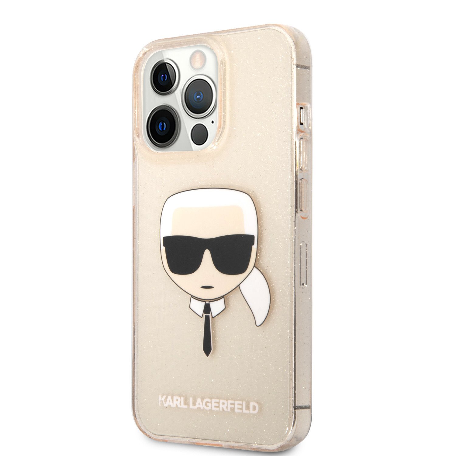 Husa Cover Karl Lagerfeld Glitter Karl&Choupette pentru iPhone 13 Pro Max Gold thumb