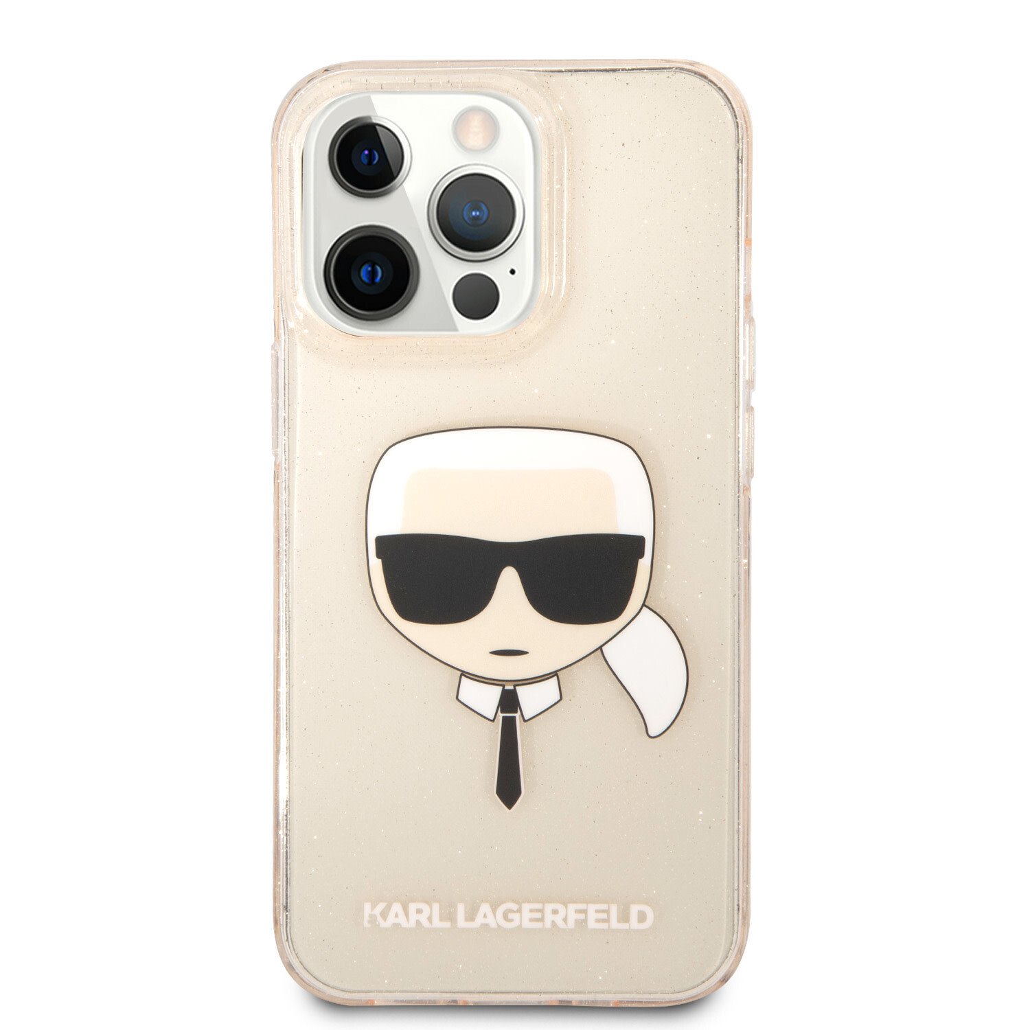 Husa Cover Karl Lagerfeld Glitter Karl&Choupette pentru iPhone 13 Pro Max Gold thumb