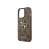 Husa Cover Guess PU 4G Metal Logo pentru iPhone 13 Pro Max Maro