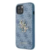 Husa Cover Guess Silicone Metal Logo pentru iPhone 13 Mini Blue