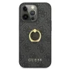 Husa Cover Guess Saffiano Ring Stand pentru iPhone 13 Pro Grey