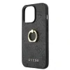Husa Cover Guess Saffiano Ring Stand pentru iPhone 13 Pro Max Grey