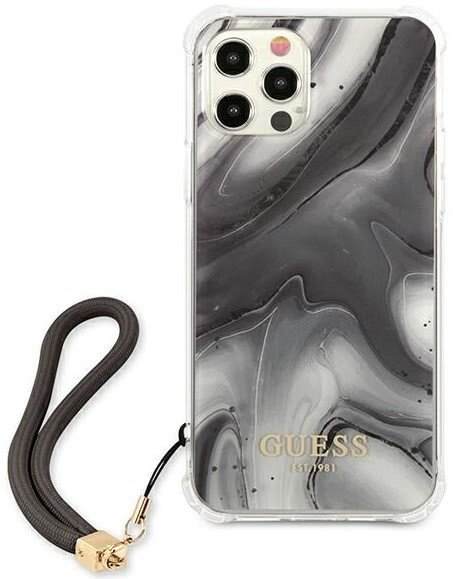 Husa Cover Guess Marble Stripe pentru iPhone 12/12 Pro Grey thumb