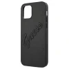 Husa Cover Guess PU Saffiano Vintage Script Pentru iPhone 12 Pro Max Black