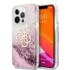 Husa Cover Guess 4G Liquid Glitter Iridescent pentru iPhone 13 Pro Max Pink