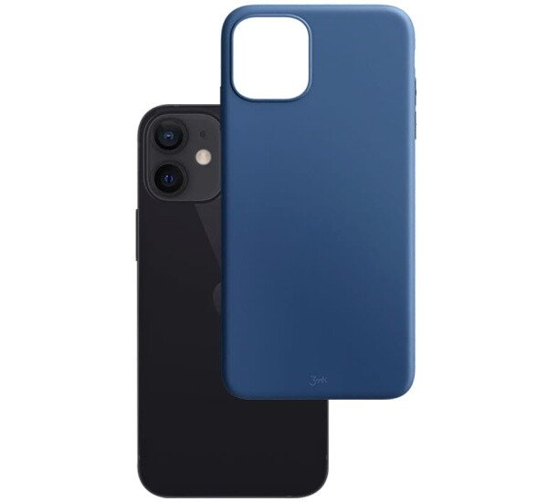 Husa Cover Silicon Mat 3mk pentru iPhone 13 Albastru thumb