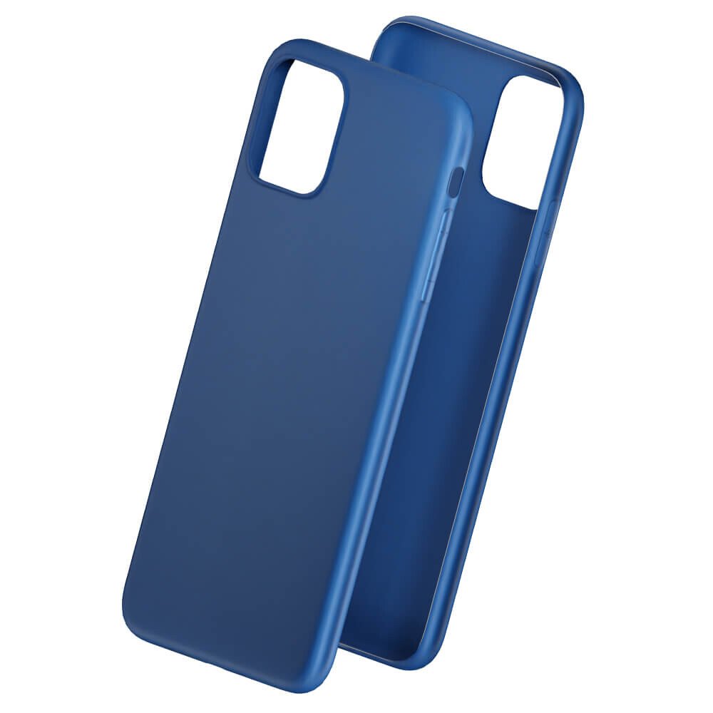 Husa Cover Silicon Mat 3mk pentru iPhone 13 Pro Max Albastru thumb