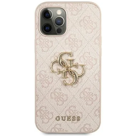 Husa Cover Guess Silicone Metal Logo pentru iPhone 13 Pro Pink
