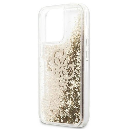 Husa Cover Guess Liquid Glitter pentru iPhone 13 Pro Gold thumb