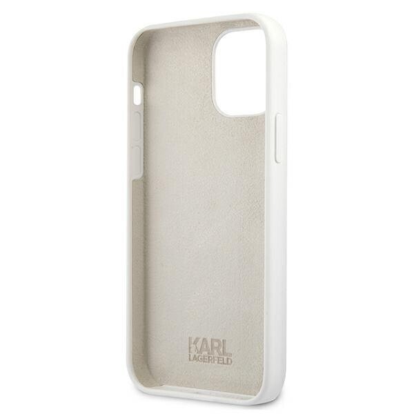 Husa Cover Karl Lagerfeld Choupette Head Silicone pentru iPhone 12 Pro Max White thumb