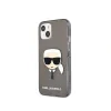 Husa Cover Karl Lagerfeld Full Glitter Karl Head pentru iPhone 13 Black