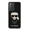 Husa Cover Karl Lagerfeld Ikonik Silicone Full Body pentru Samsung Galaxy S21 Ultra Black