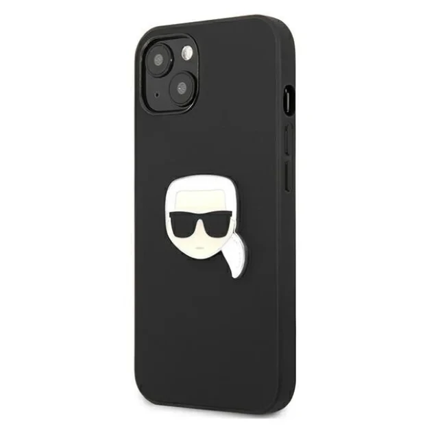 Husa Cover Karl Lagerfeld Liquid and Choupette Leather pentru iPhone 13 Mini Black