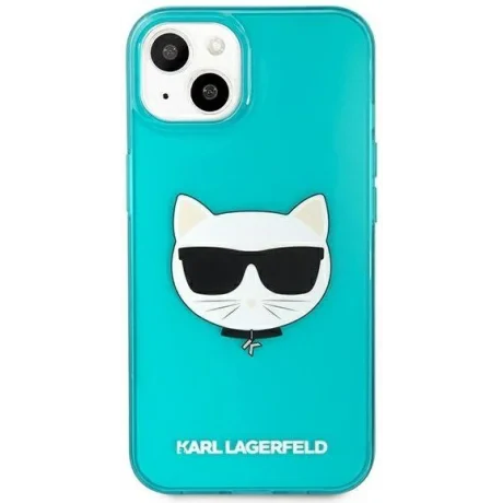 Husa Cover Karl Lagerfeld TPU Choupette Head pentru iPhone 13 Blue