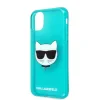 Husa Cover Karl Lagerfeld TPU Choupette Head pentru iPhone 13 Blue